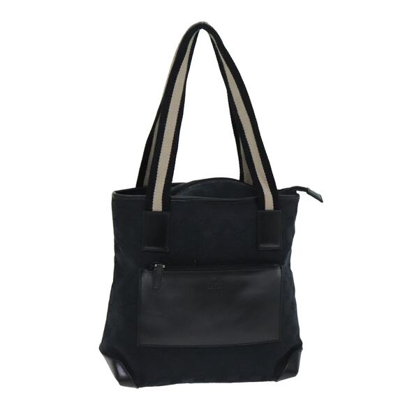 GUCCI GG Canvas Tote Bag Black 019 019 - Picture 1 of 16